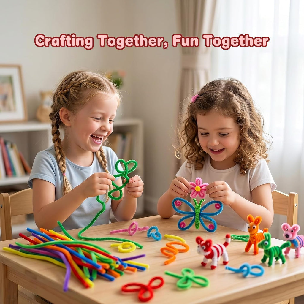 Benaep Pipe Cleaners 200 Pcs 20 Colors, Chenille Stems for Crafts & DIY