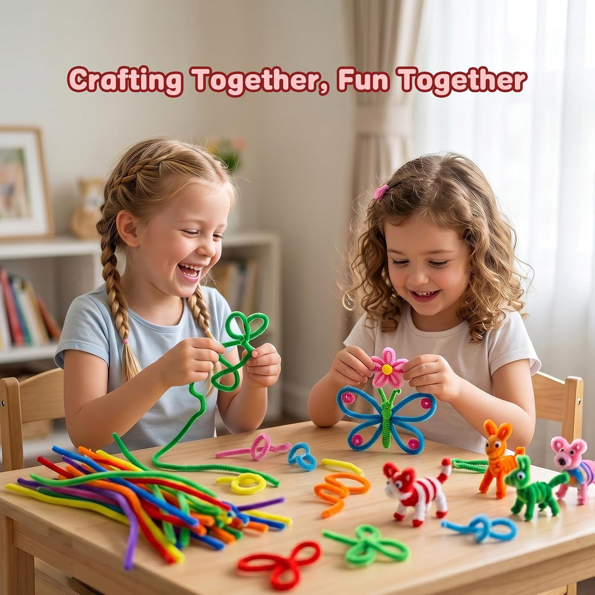 Benaep Pipe Cleaners 200 Pcs 20 Colors, Chenille Stems for Crafts & DIY
