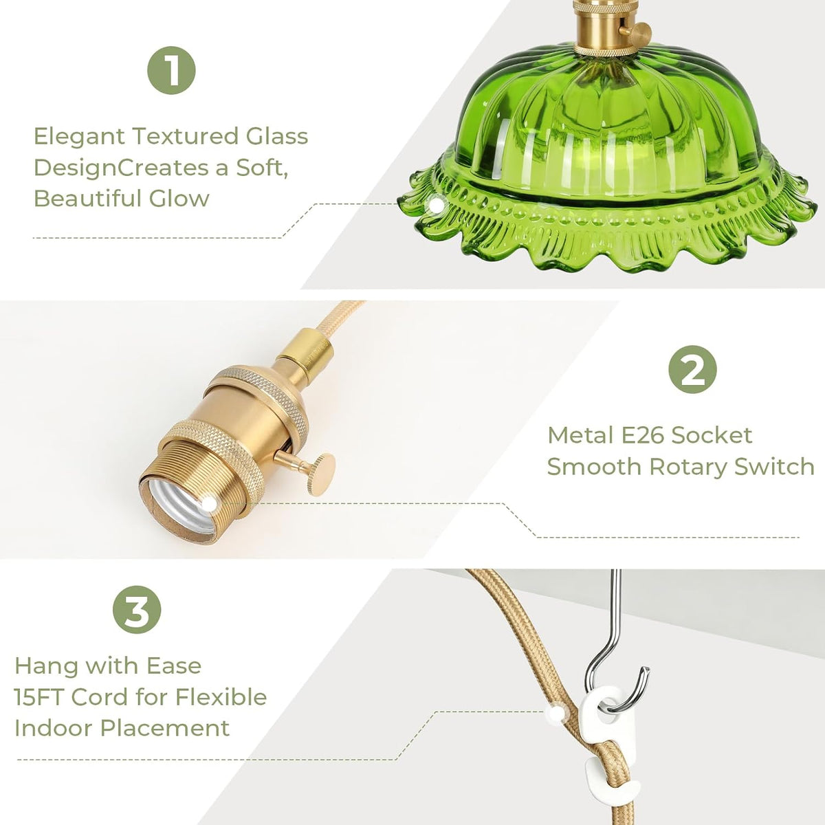Hanging Lamp Plug in Pendant Light