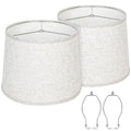 Lamp Shades Set of 2, Drum Lampshades 11"T x 13"B x 10"H