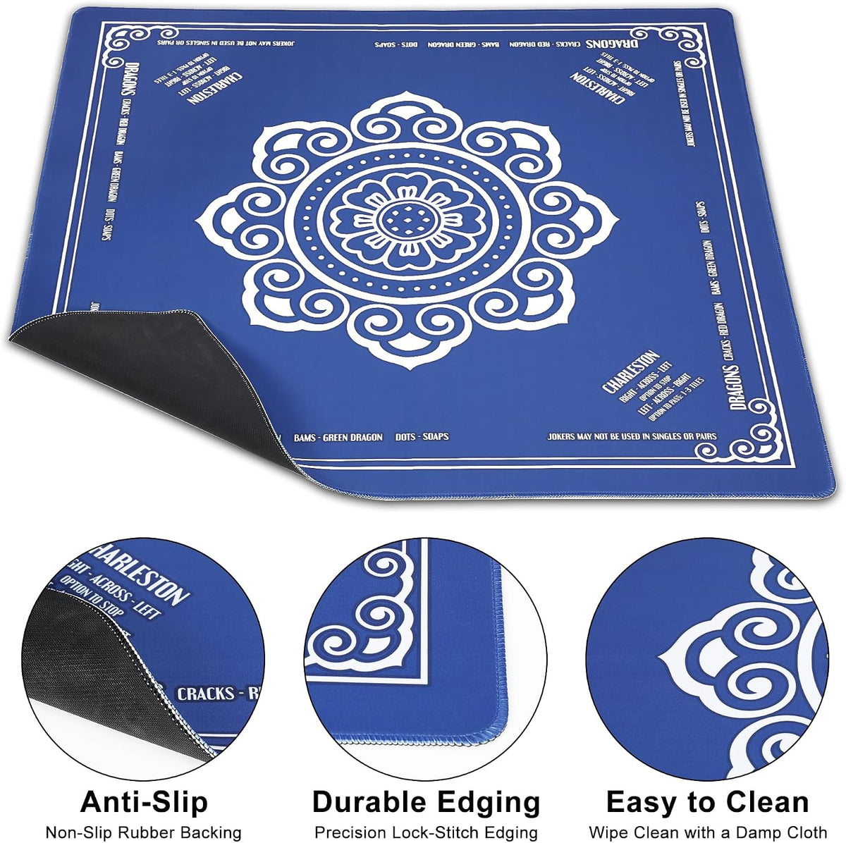 33 x 33 Mahjong Mat with Rule