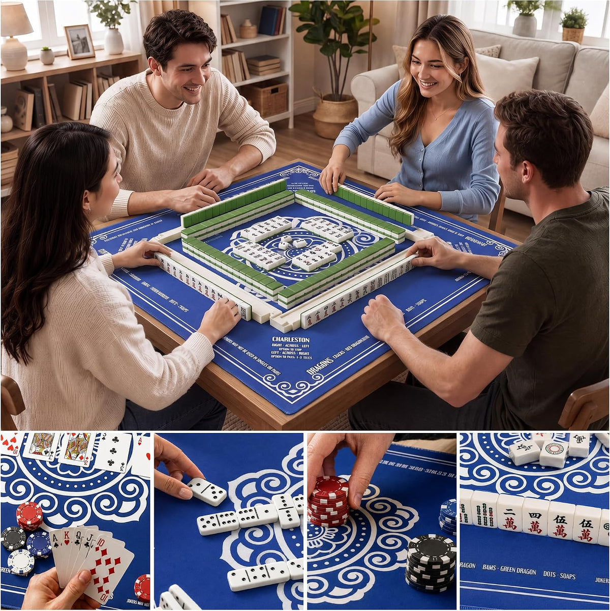 33 x 33 Mahjong Mat with Rule